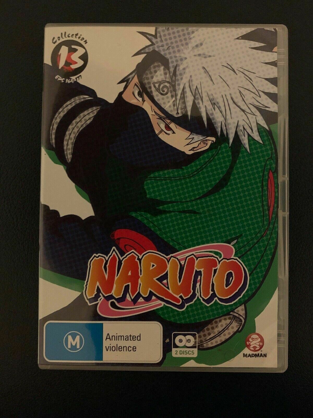Naruto Uncut : Collection 13 : Eps 164-177 (DVD, 2009, 2-Disc Set) Region 4