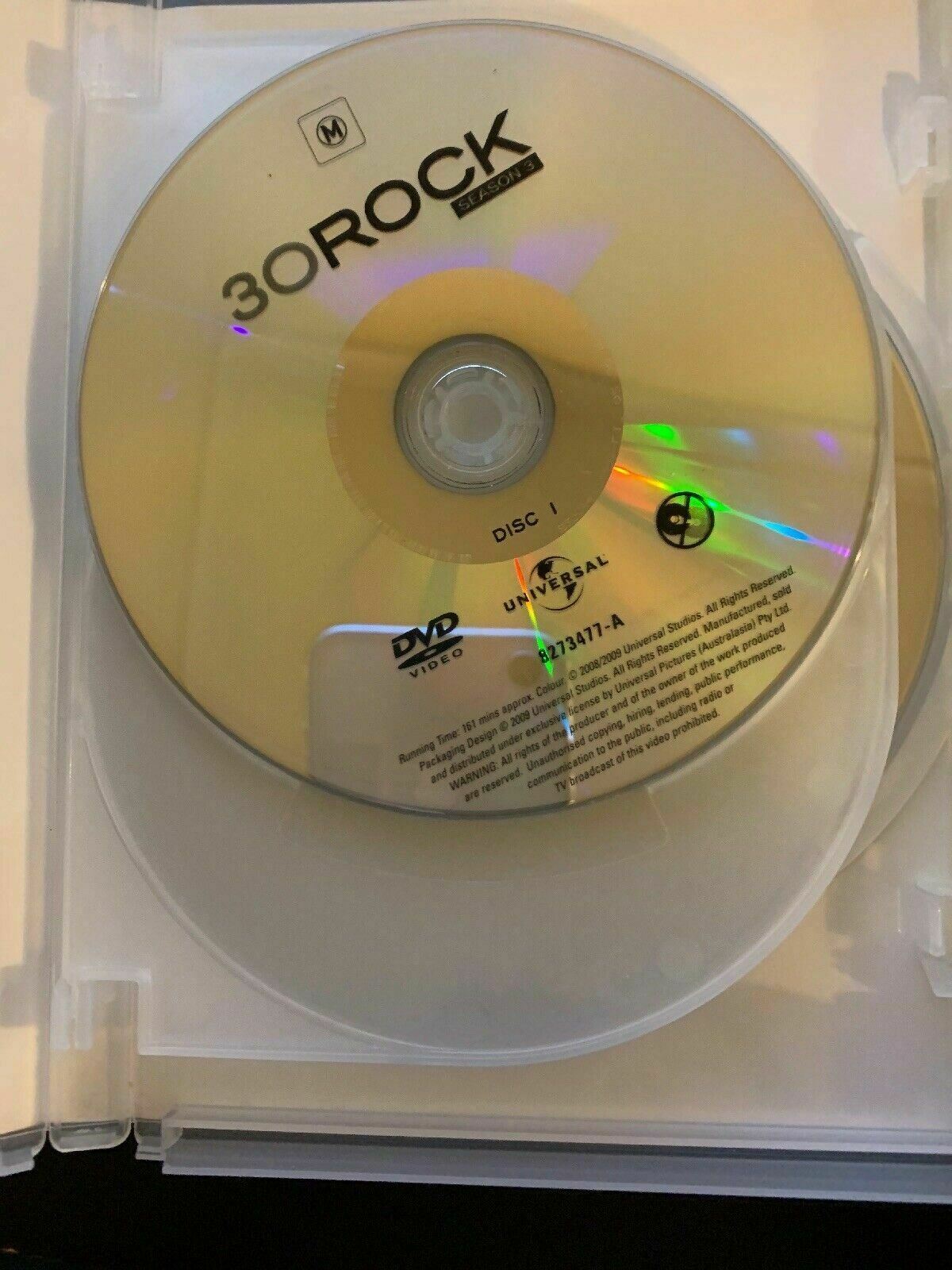 30 Rock : Season 3 (DVD, 2009, 3-Disc Set) - Region 4