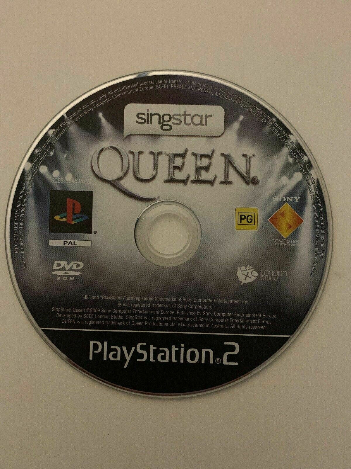 Queen SingStar - Playstation 2 PS2 Official Queen Freddie Mercury Karaoke PAL Game