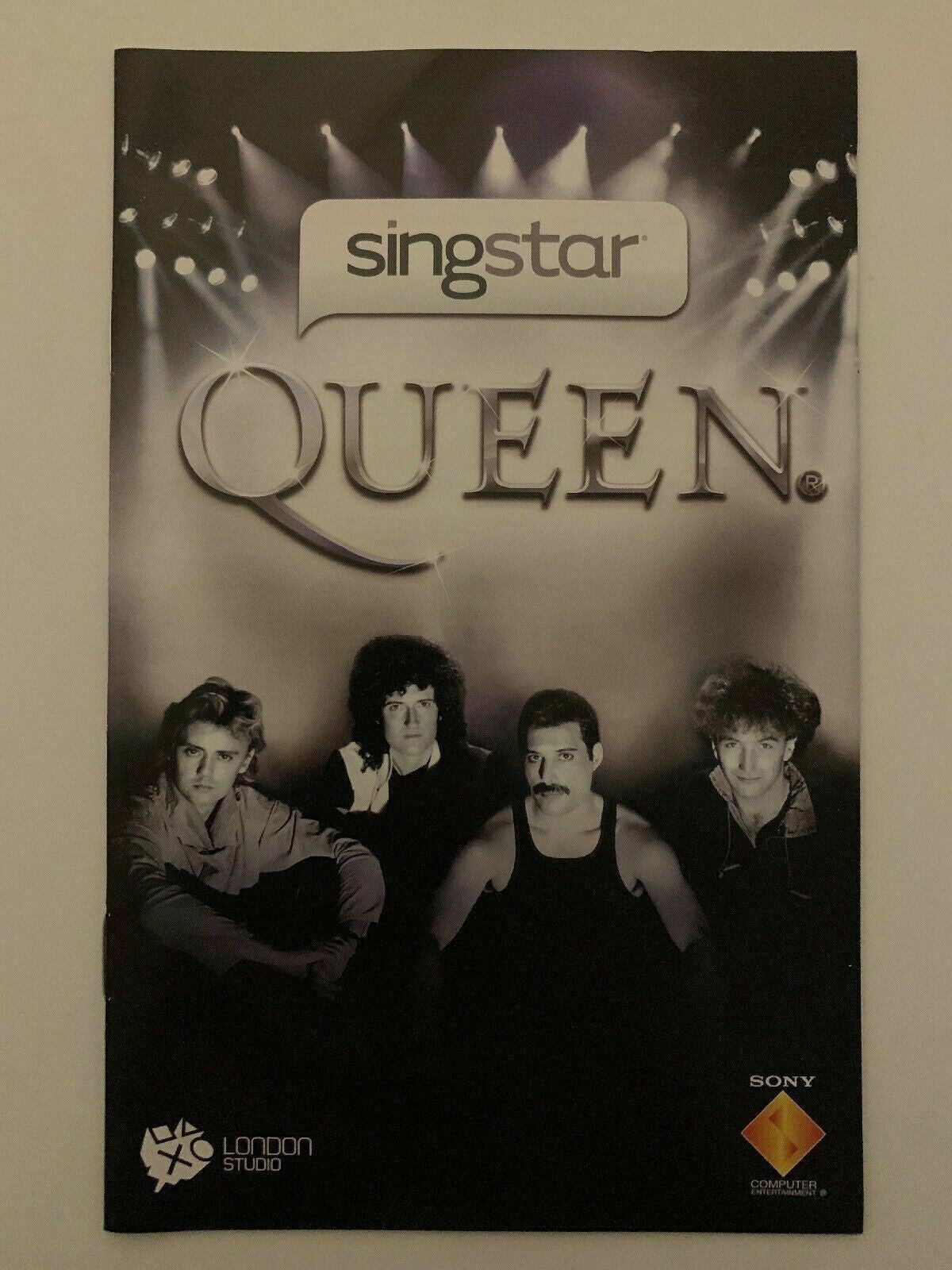 Queen SingStar - Playstation 2 PS2 Official Queen Freddie Mercury Karaoke PAL Game