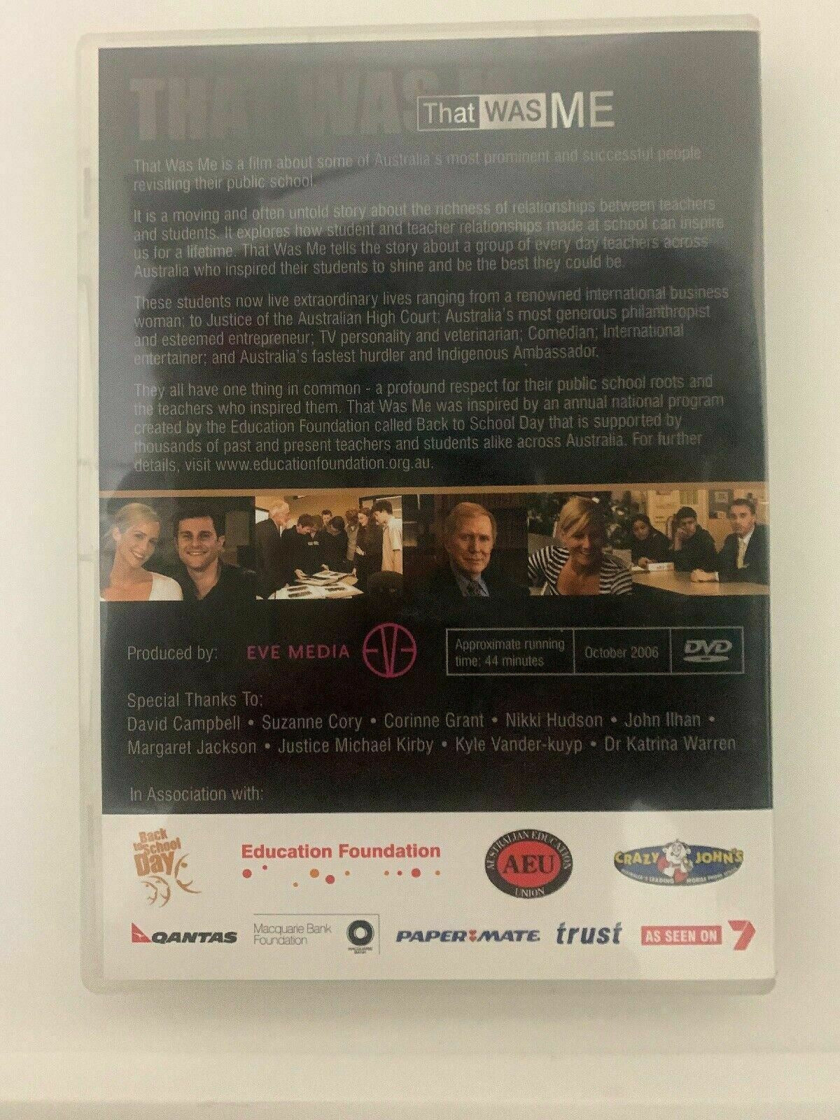 This Was Me DVD Education Foundation - AEU Australian Education Union