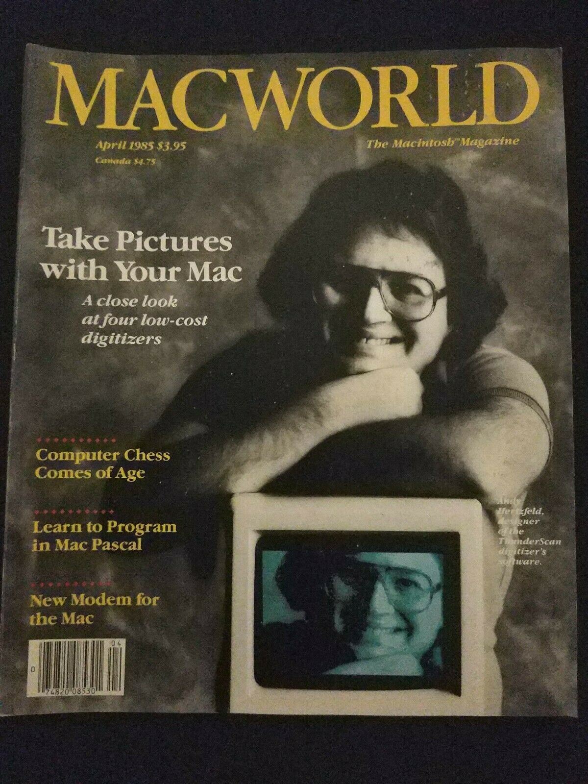 Macworld Magazine April 1985 *Rare* Macintosh - Learn to program in Mac Pascal