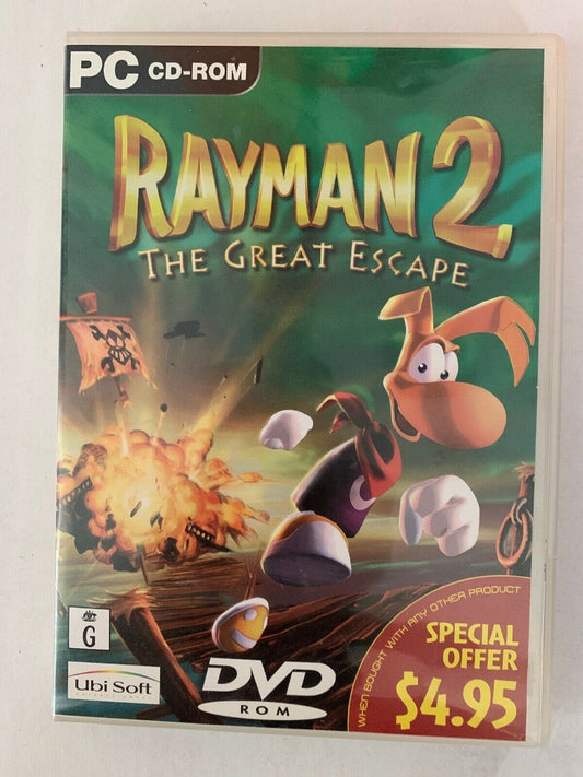 Rayman 2: The Great Escape PC CDROM - Classic Platformer Game