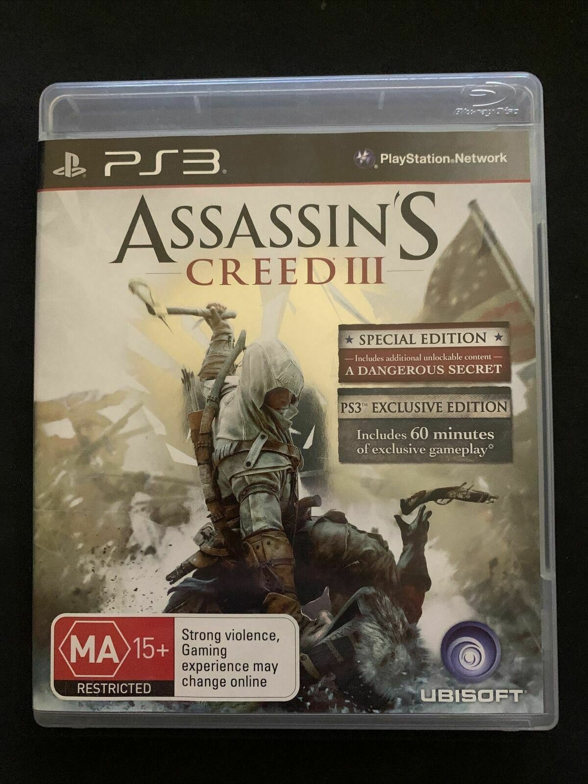 Assassin's Creed III -- Special Edition (Sony PlayStation 3, 2012) with Manual