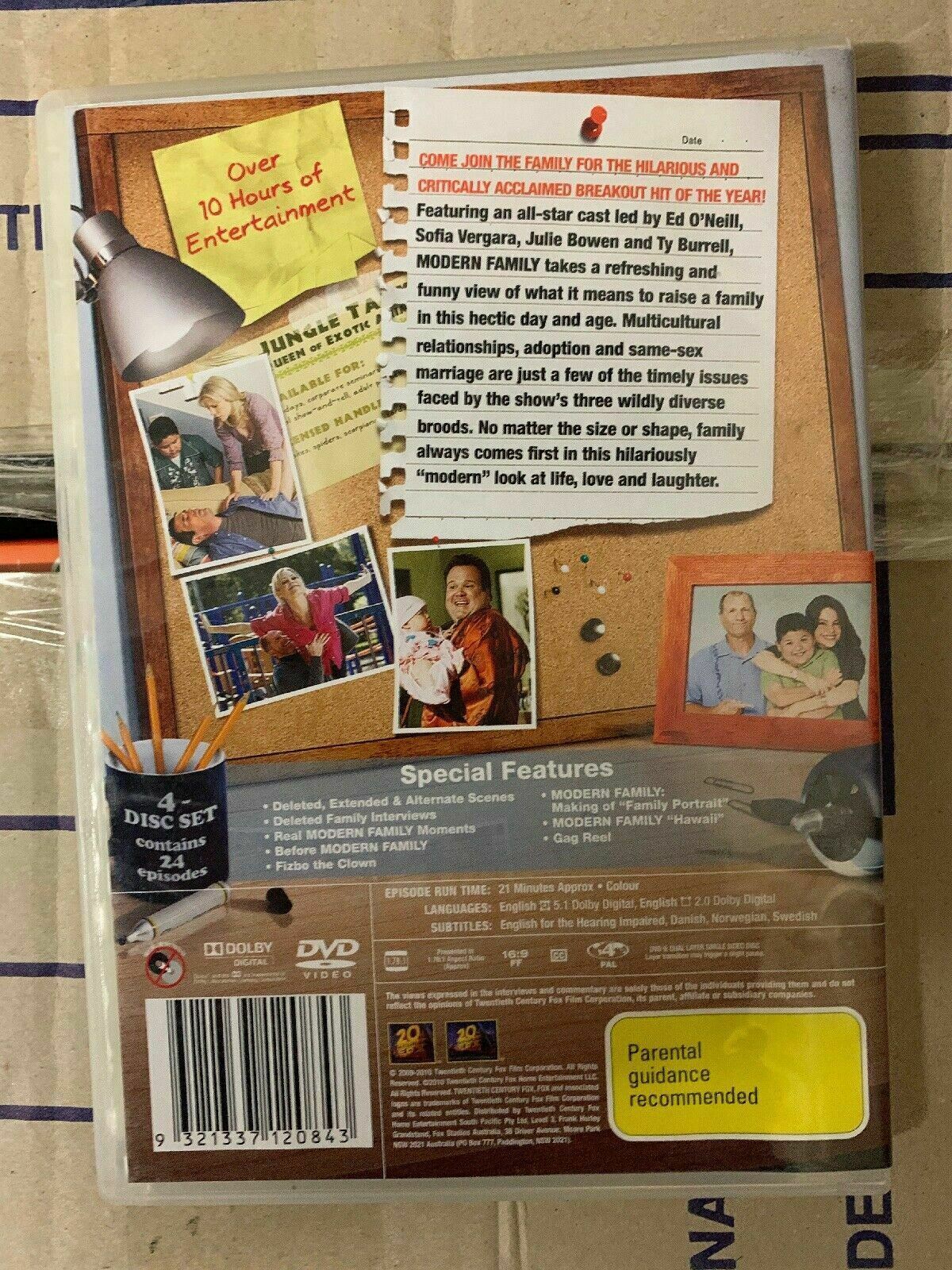 Modern Family : Season 1  (DVD, 2010, 4-Disc Set)