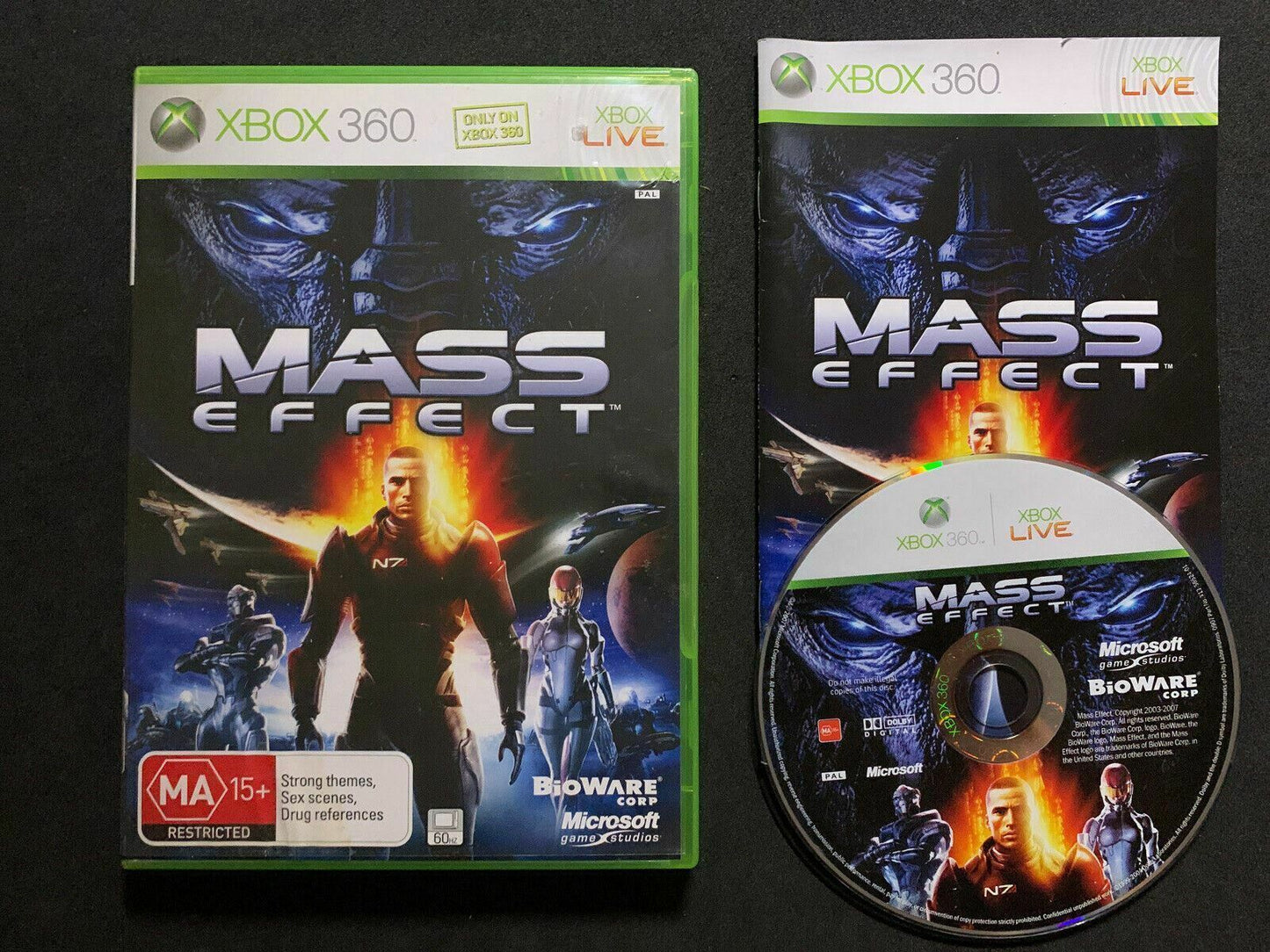 Mass Effect - XBOX 360 - Complete - PAL - Complete With Booklet
