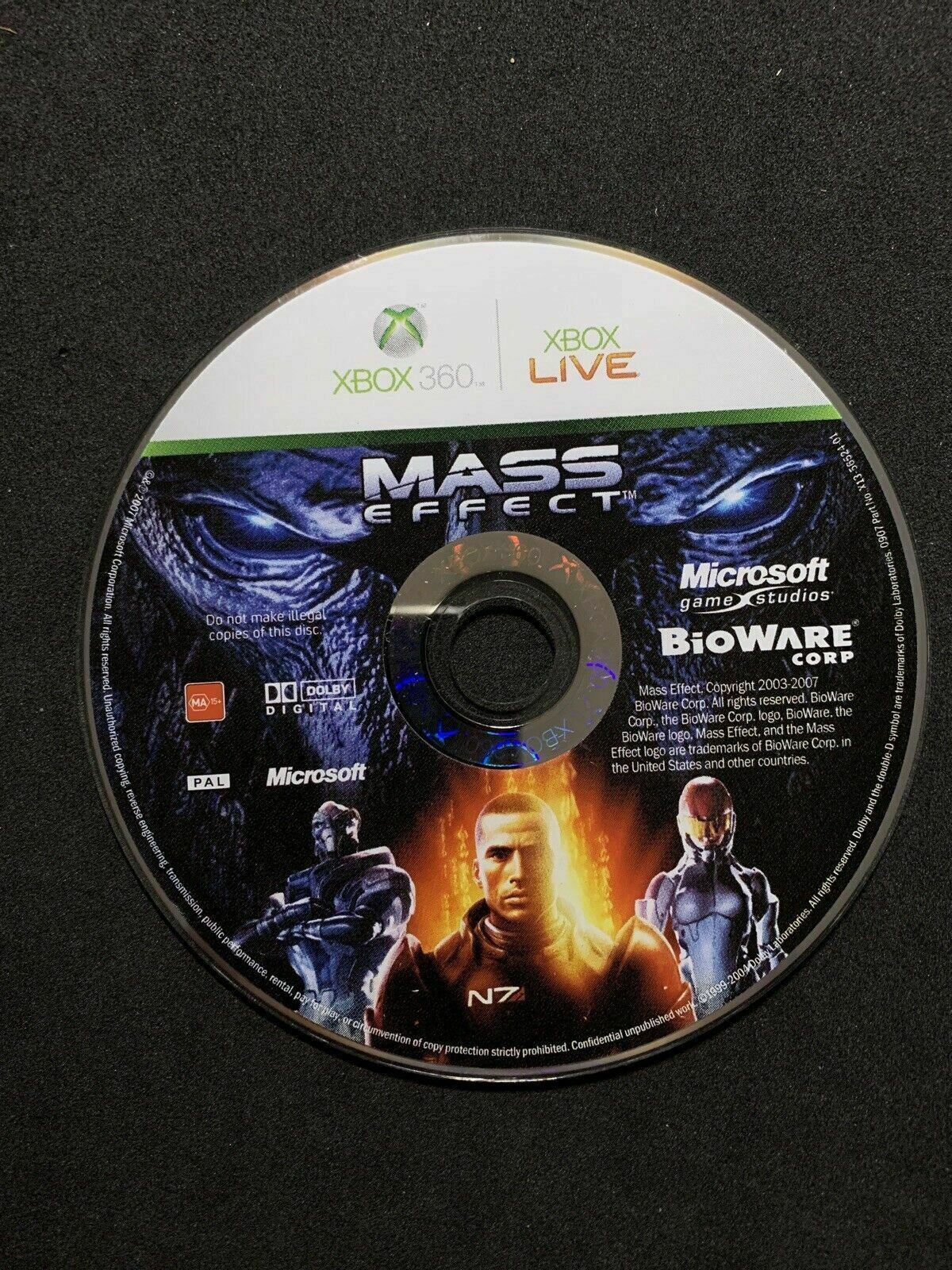 Mass Effect - XBOX 360 - Complete - PAL - Complete With Booklet