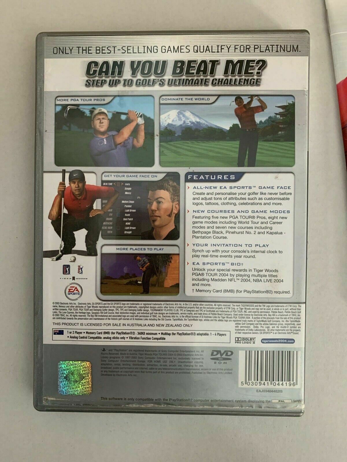 EA Sports Tiger Woods PGA Tour 2004 - PlayStation 2 Game With Manual