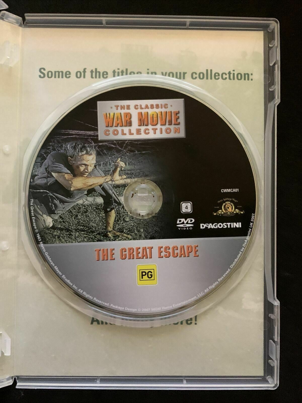 The Great Escape (DVD, 1963) Steve McQueen, James Garner. Region 4