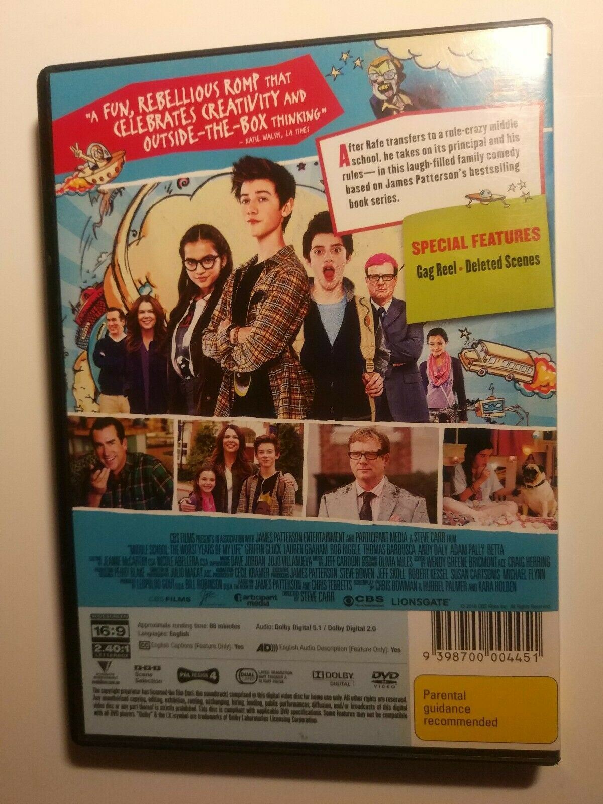 The Middle School - Worst Years of My Life (DVD, 2017)