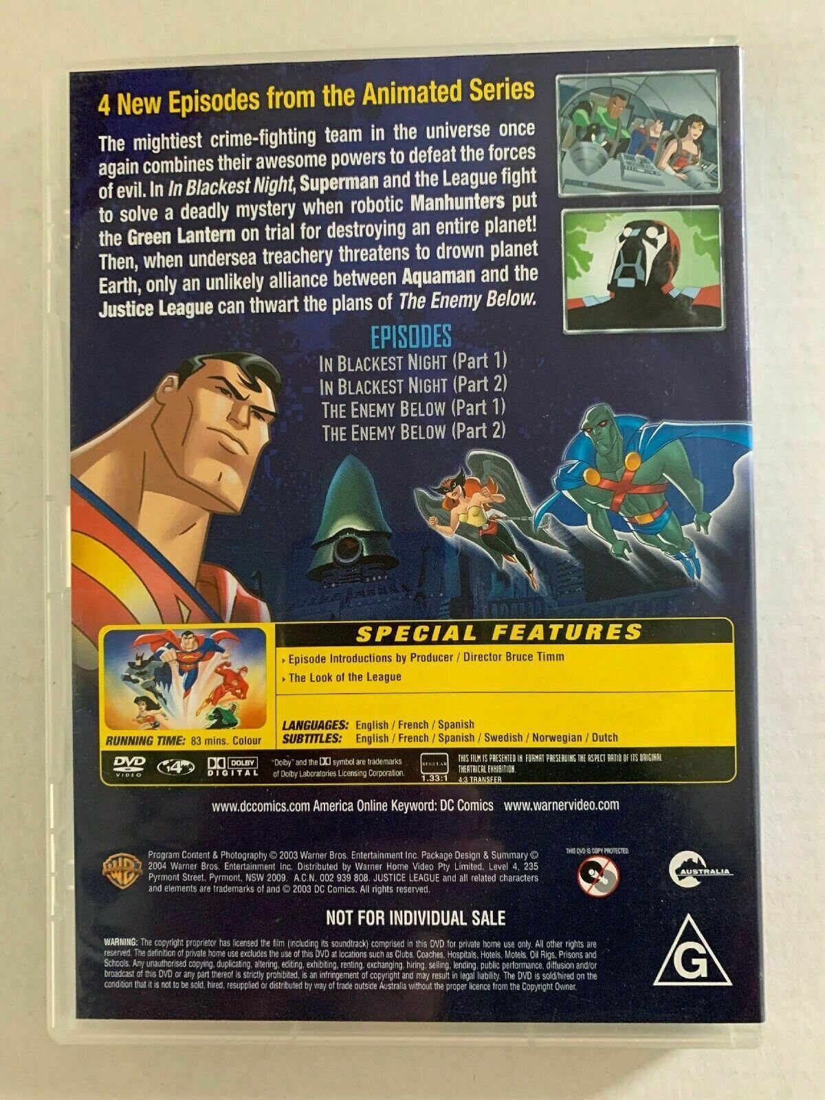 Justice League - Justice On Trial DVD