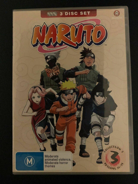 Naruto : Collection 3 (DVD, 2008, 3-Disc Set) Region 4 Anime Madman