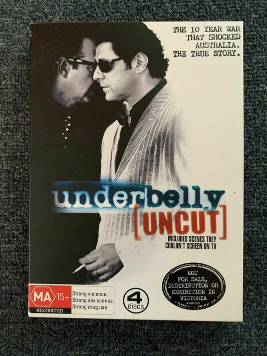 Underbelly [Uncut] (DVD, 2008, 4-Disc Set) Region 4