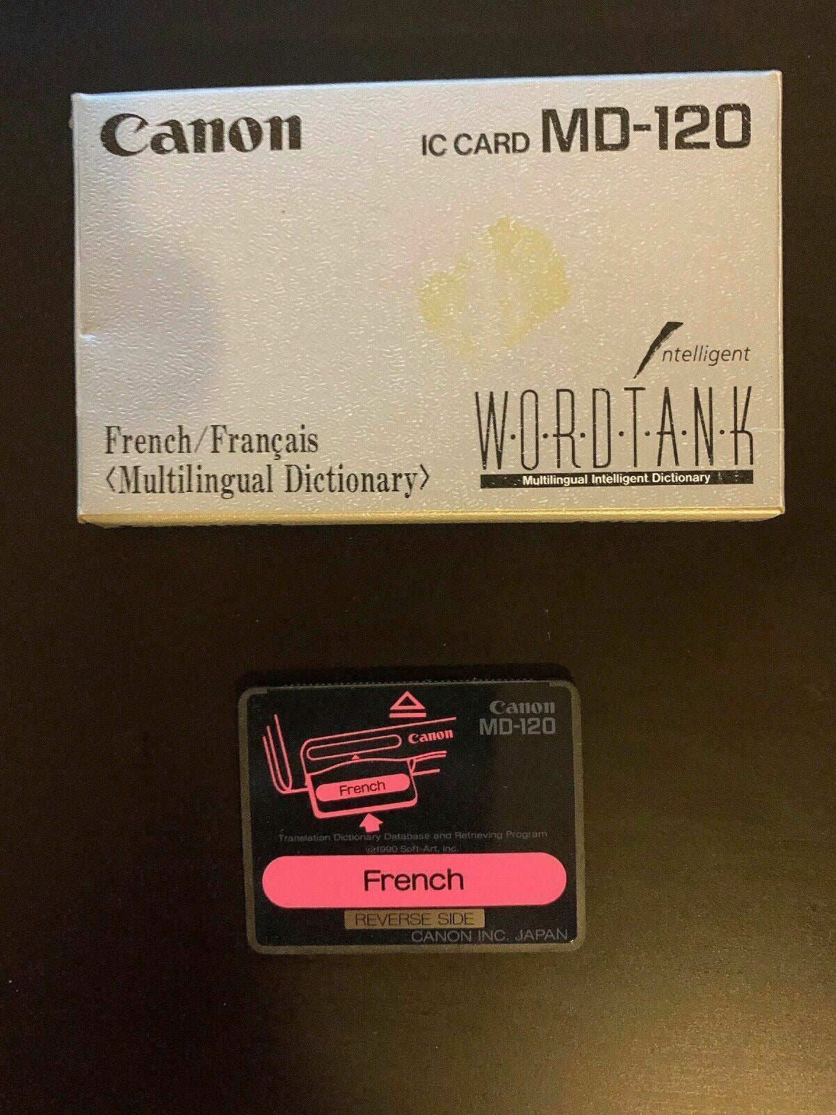 Canon IC Card French Word Tank Multilingual Intelligent Dictionary MD-120