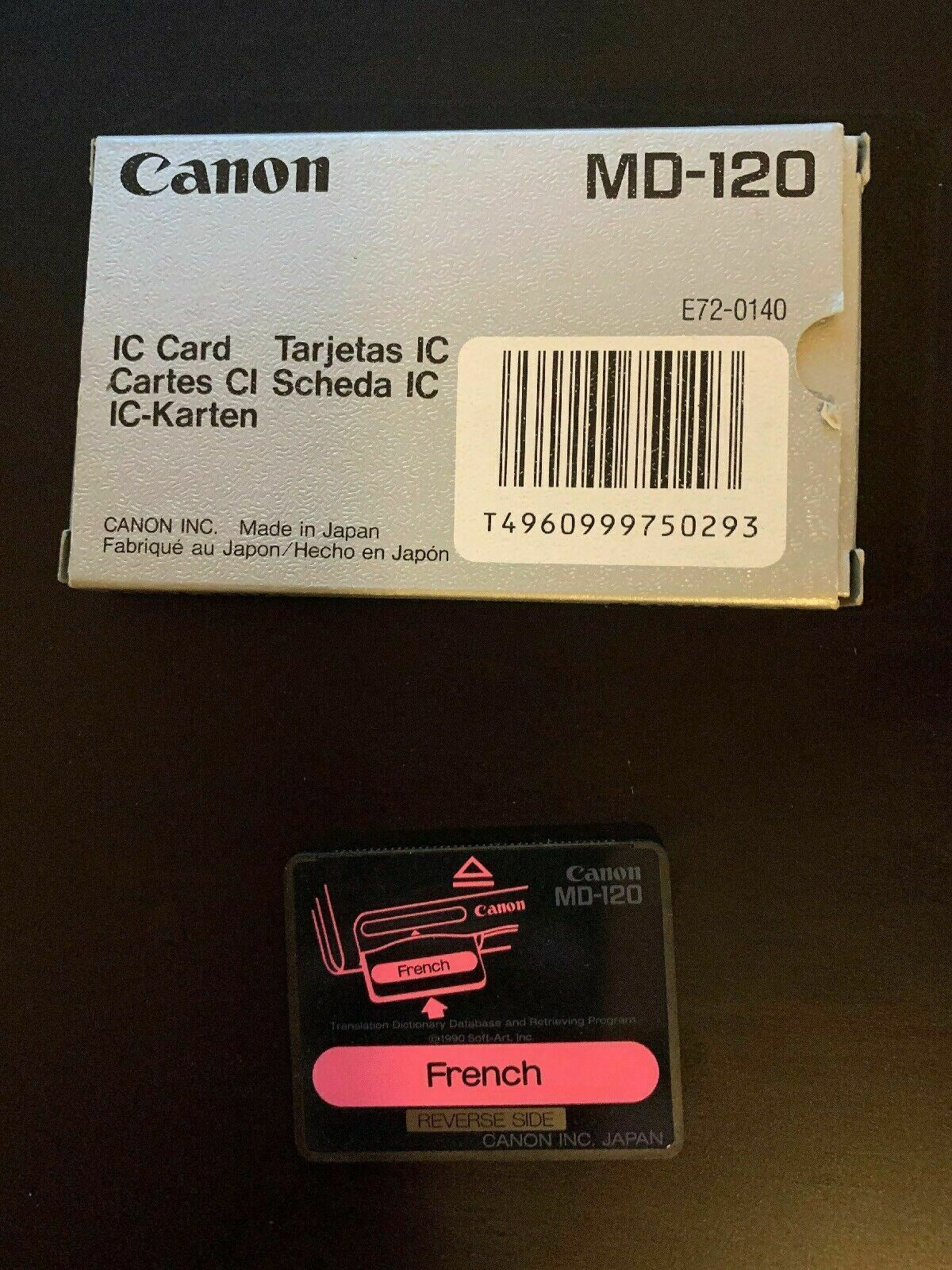Canon IC Card French Word Tank Multilingual Intelligent Dictionary MD-120