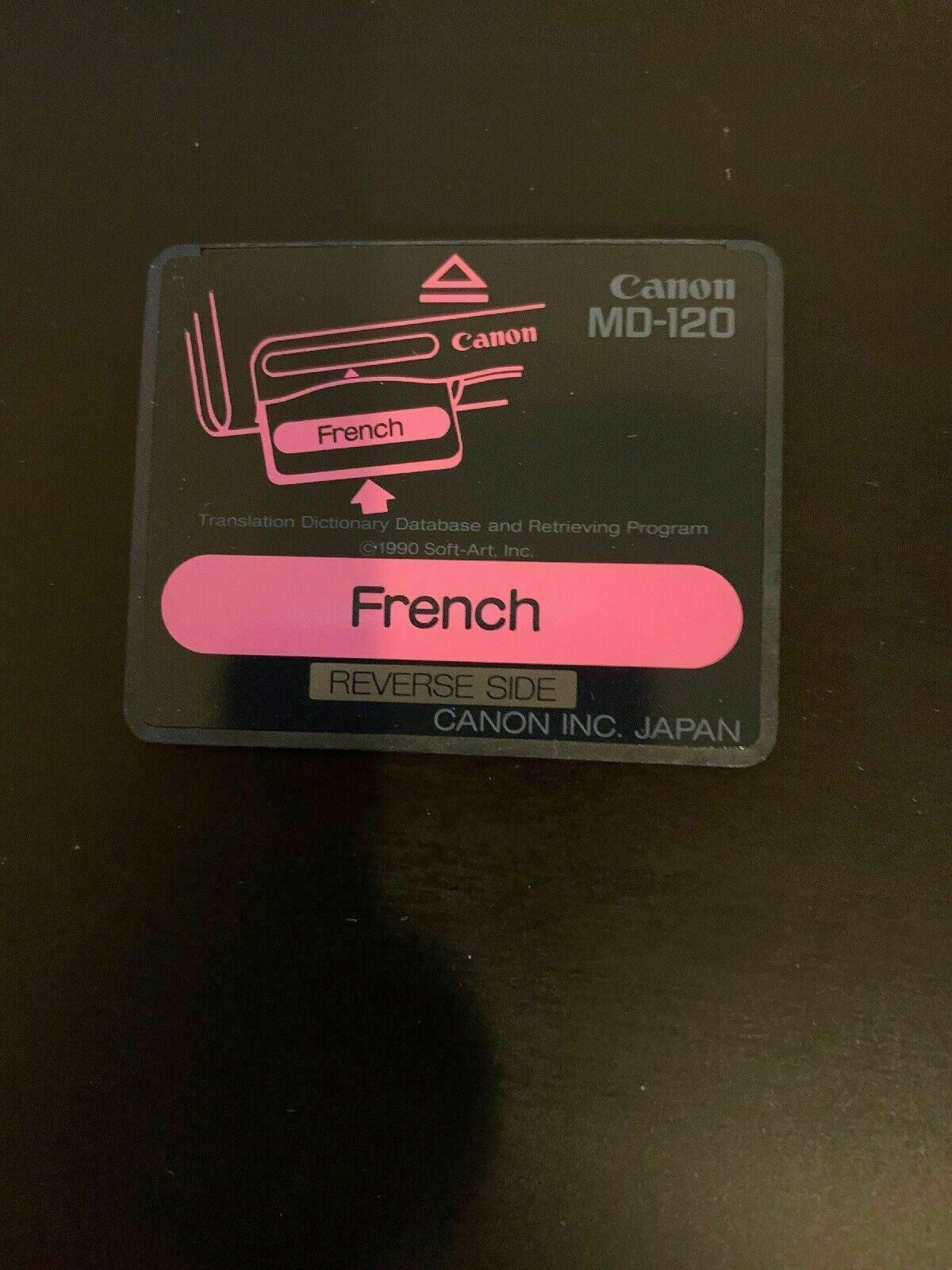 Canon IC Card French Word Tank Multilingual Intelligent Dictionary MD-120