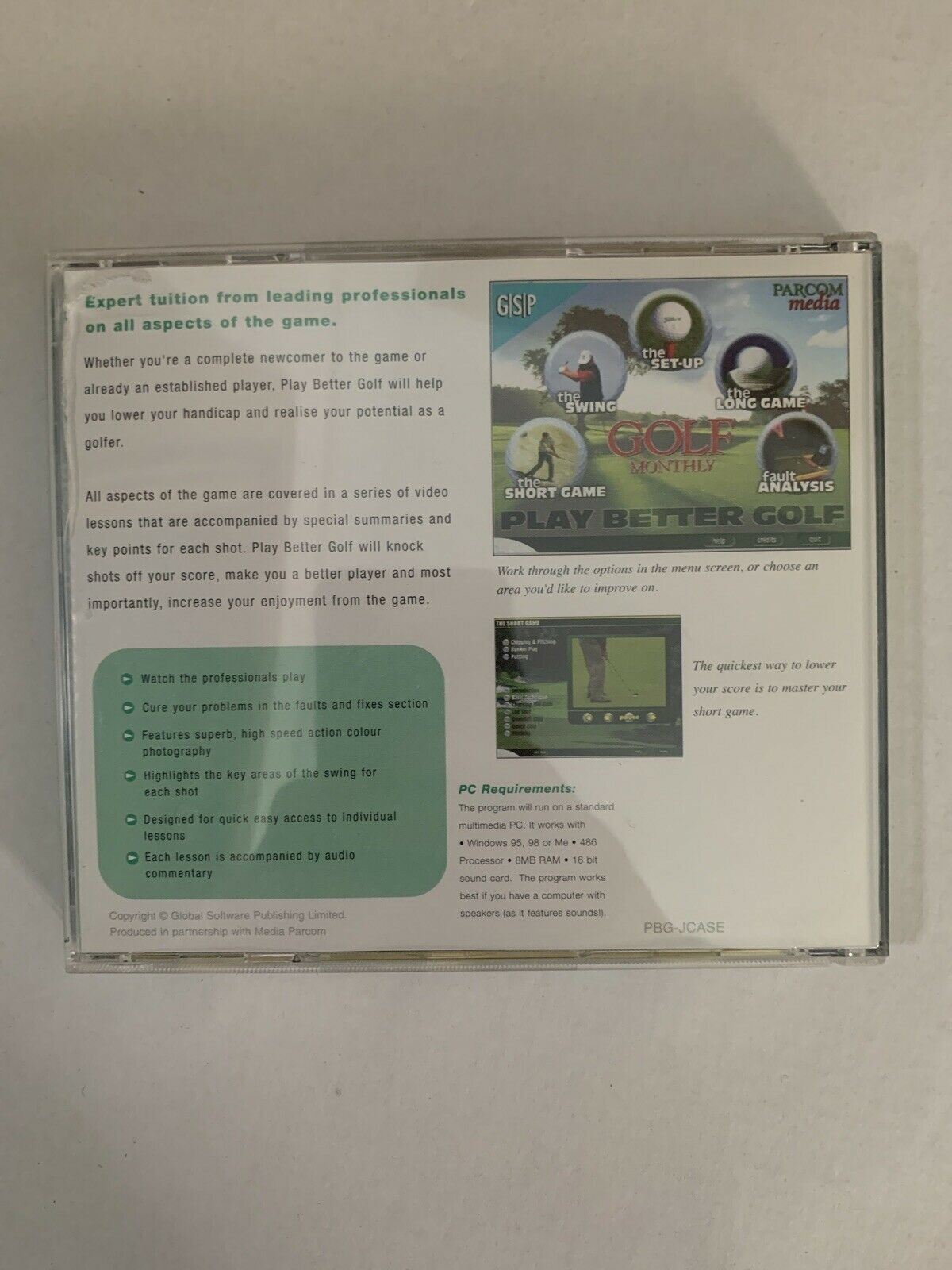 Golf Monthly's Play Better Golf PC Windows CD Software