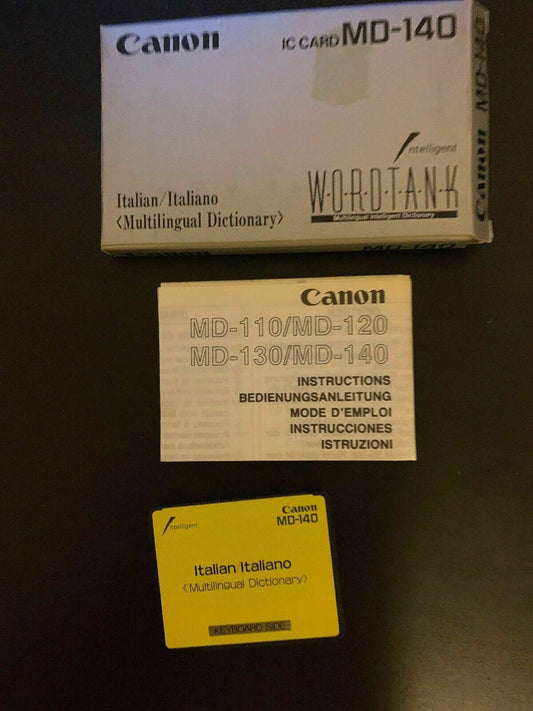 Canon IC Card Italian Word Tank Multilingual Intelligent Dictionary MD-140