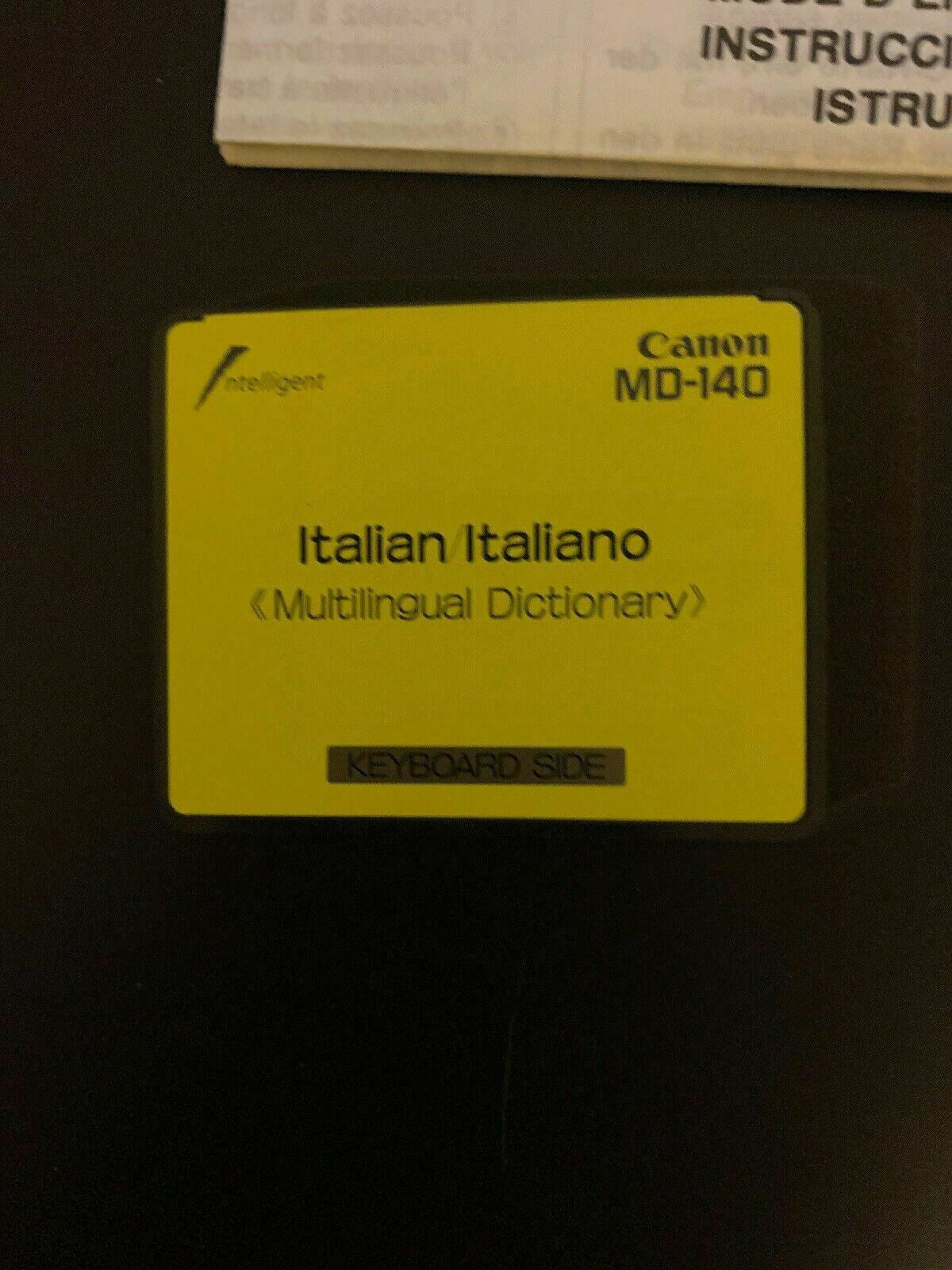 Canon IC Card Italian Word Tank Multilingual Intelligent Dictionary MD-140