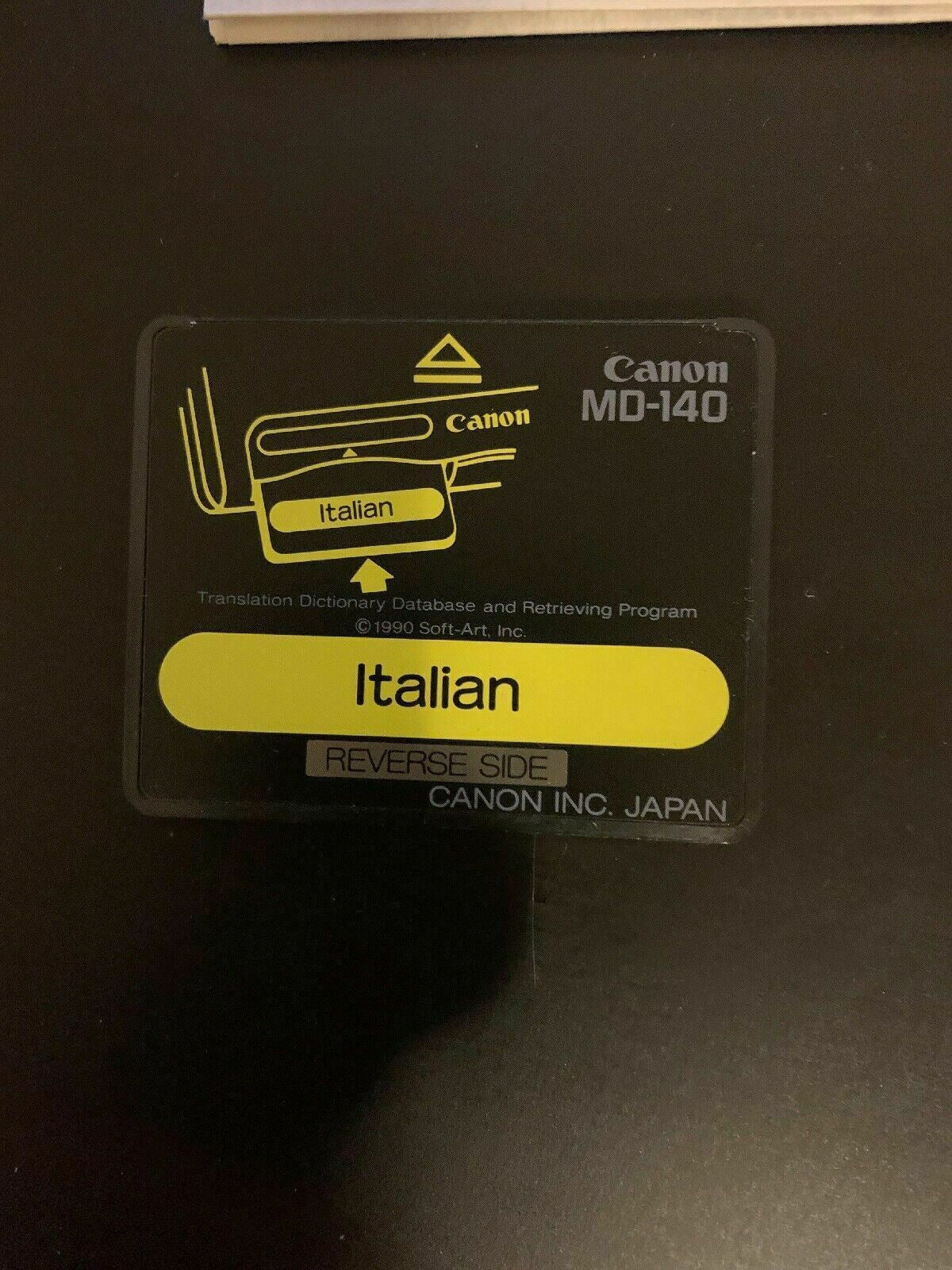 Canon IC Card Italian Word Tank Multilingual Intelligent Dictionary MD-140
