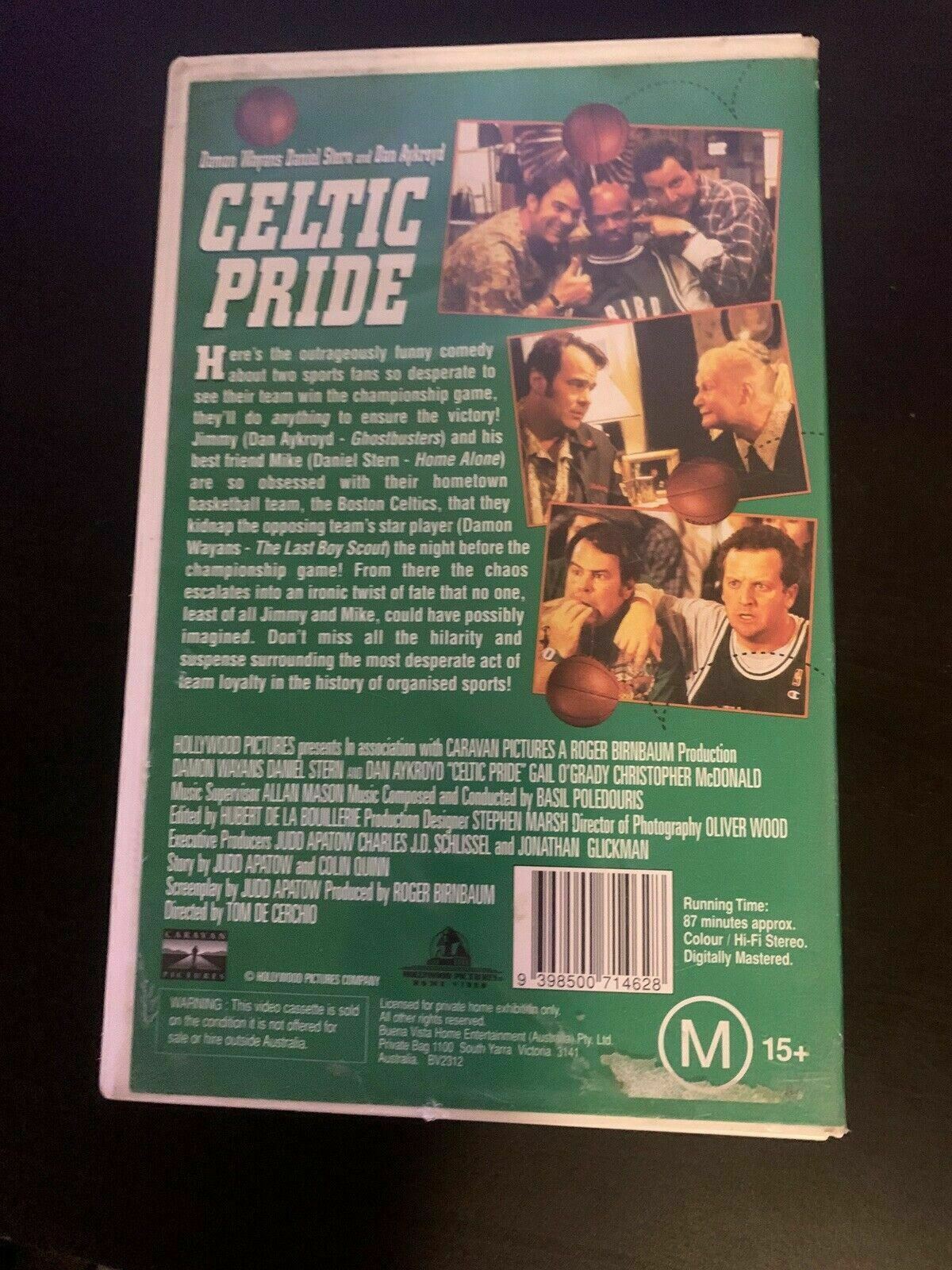 Celtic Pride (VHS, 1996) PAL Damon Wayans, Dan Aykroyd