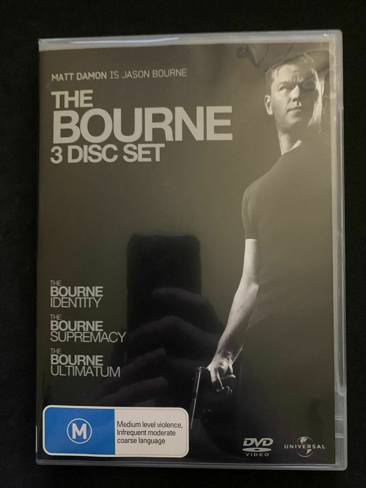 The Bourne Identity / The Bourne Supremacy / The Bourne Ultimatum  (DVD, 2008,...