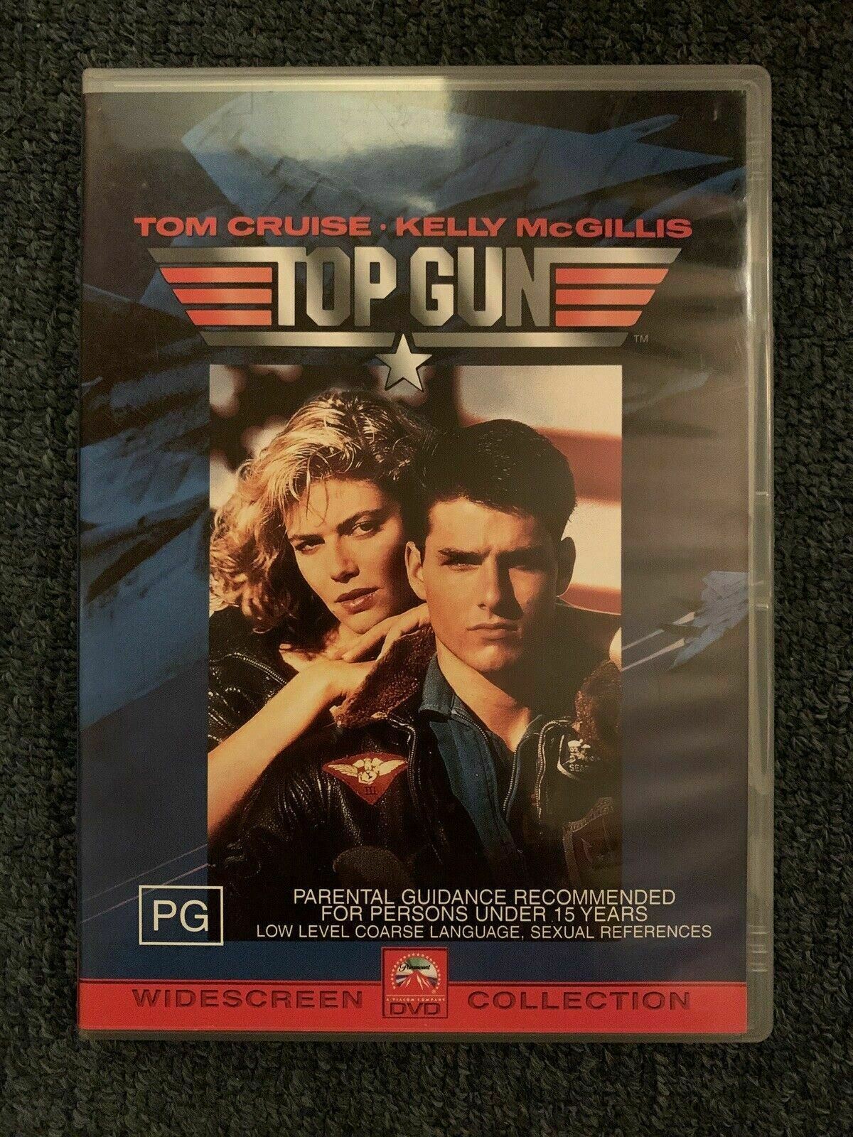 Top Gun (DVD, 1986) Tom Cruise, Tim Robbins, Kelly McGillis, Val Kilmer