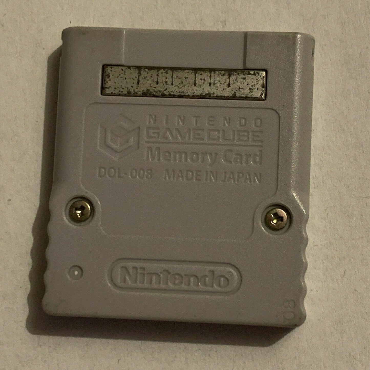 Genuine Official NINTENDO Gamecube Memory Card DOL-008 59 Blocks - Made in Japan