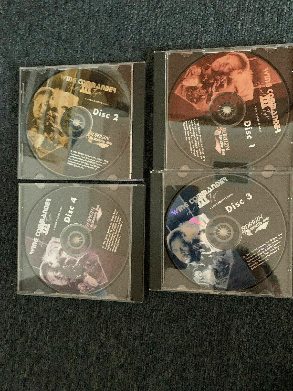 Wing Commander III 3 Heart Of The Tiger PC CDROM (1994) Box Manual Install Guide