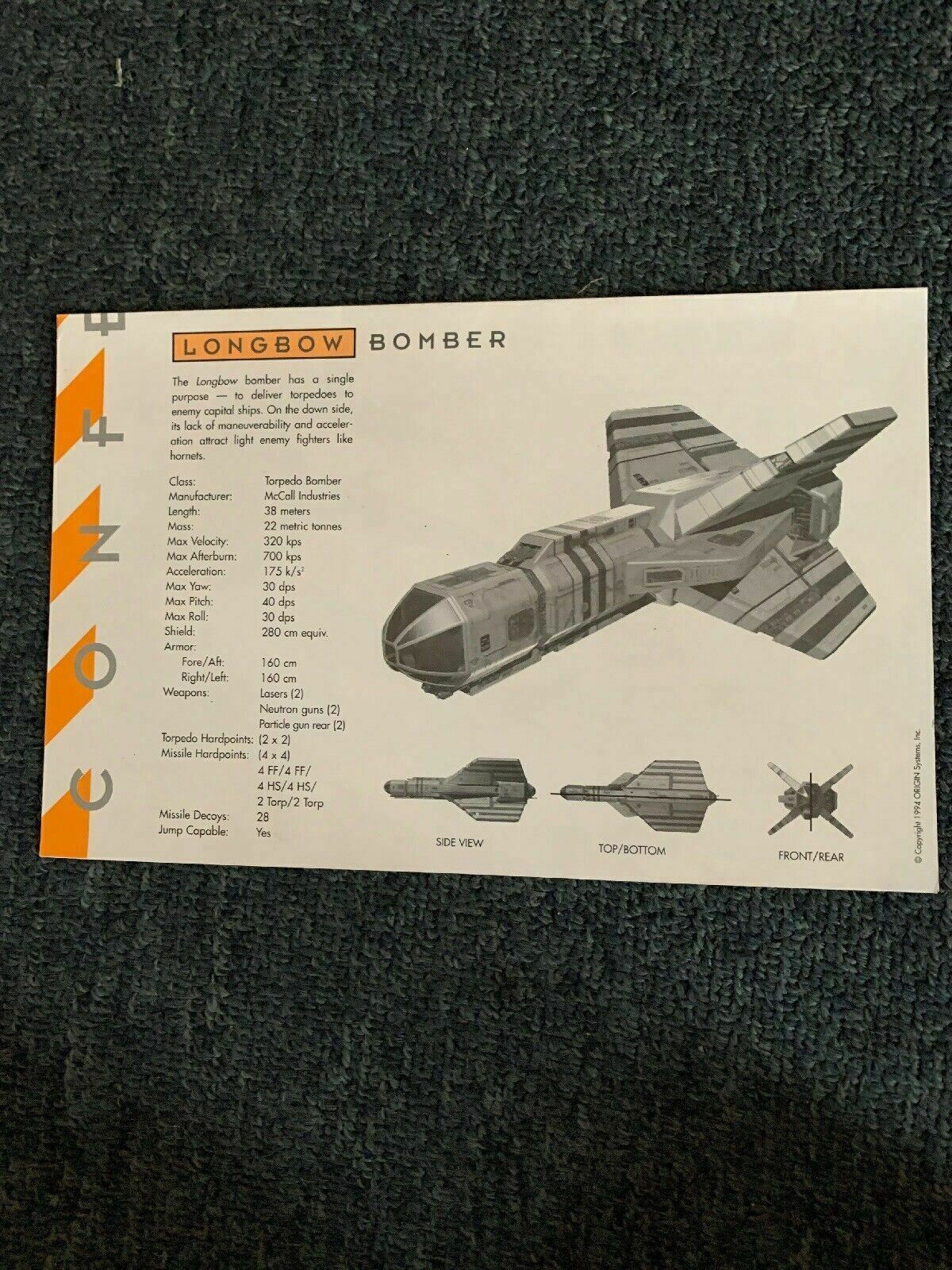 Wing Commander III 3 Heart Of The Tiger PC CDROM (1994) Box Manual Install Guide