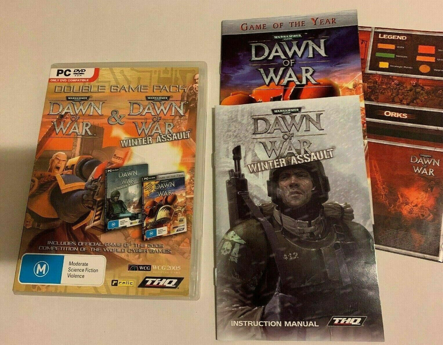 Warhammer 40,000: Dawn Of War And Winter Assault PC DVD With Manual