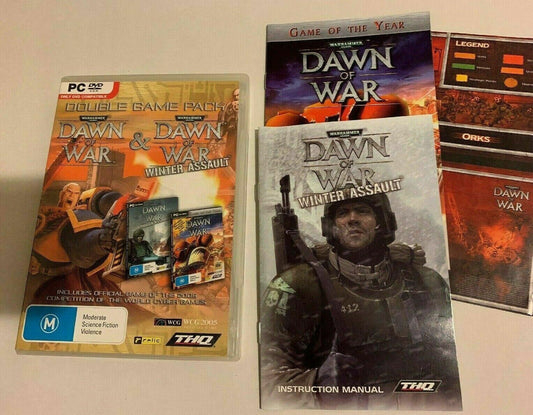 Warhammer 40,000: Dawn Of War And Winter Assault PC DVD With Manual