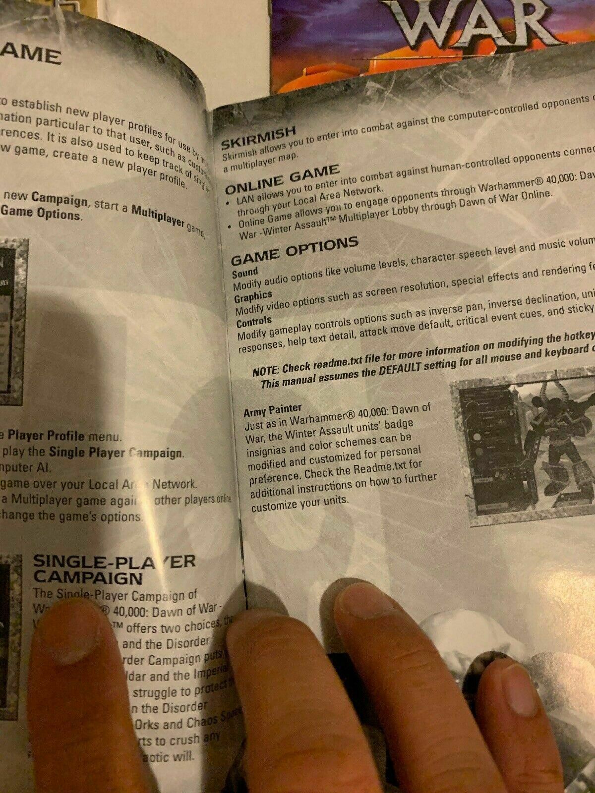 Warhammer 40,000: Dawn Of War And Winter Assault PC DVD With Manual