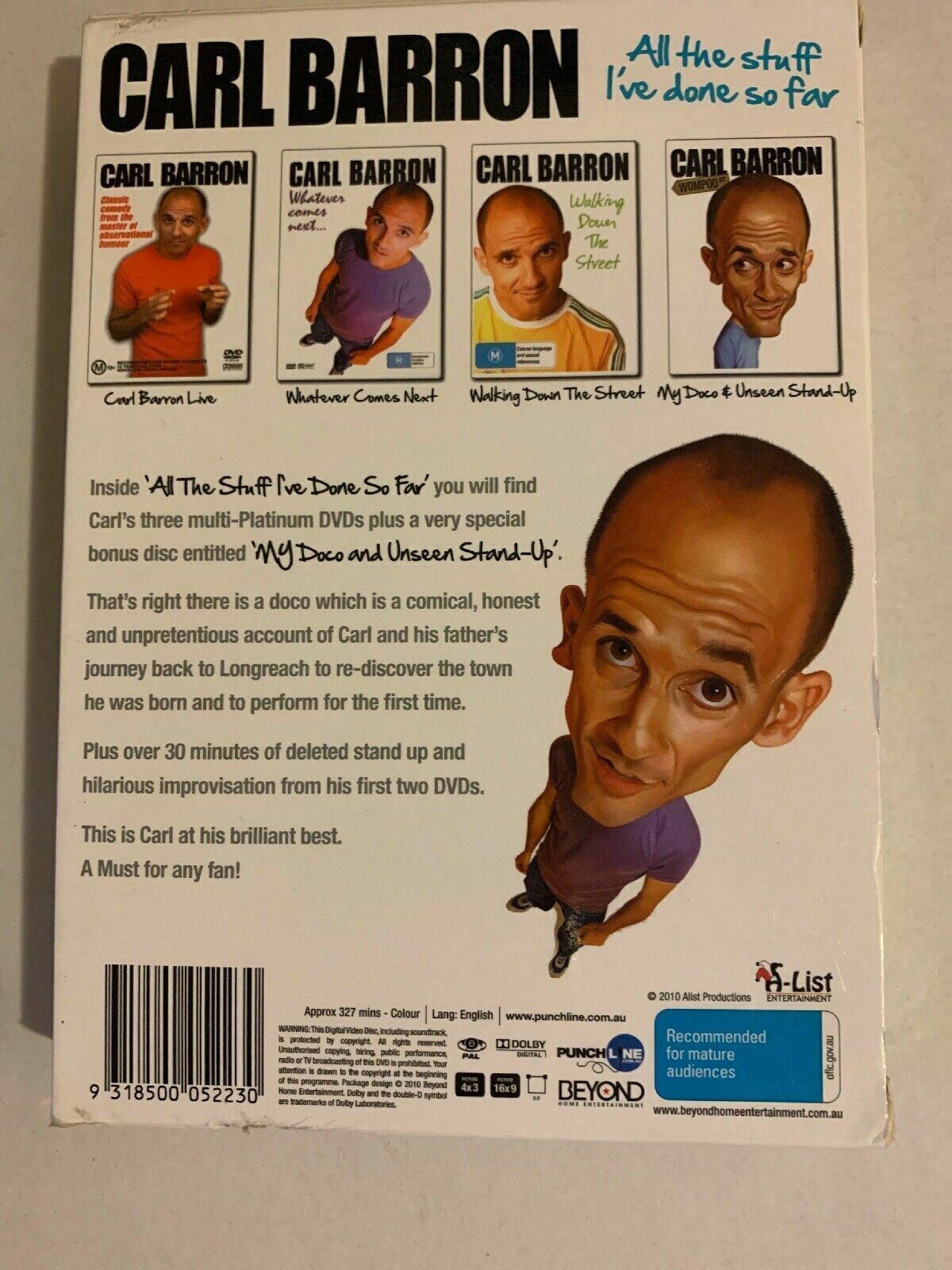 Carl Barron - All The Stuff I've Done So Far (DVD, 2013, 4-Disc Set)