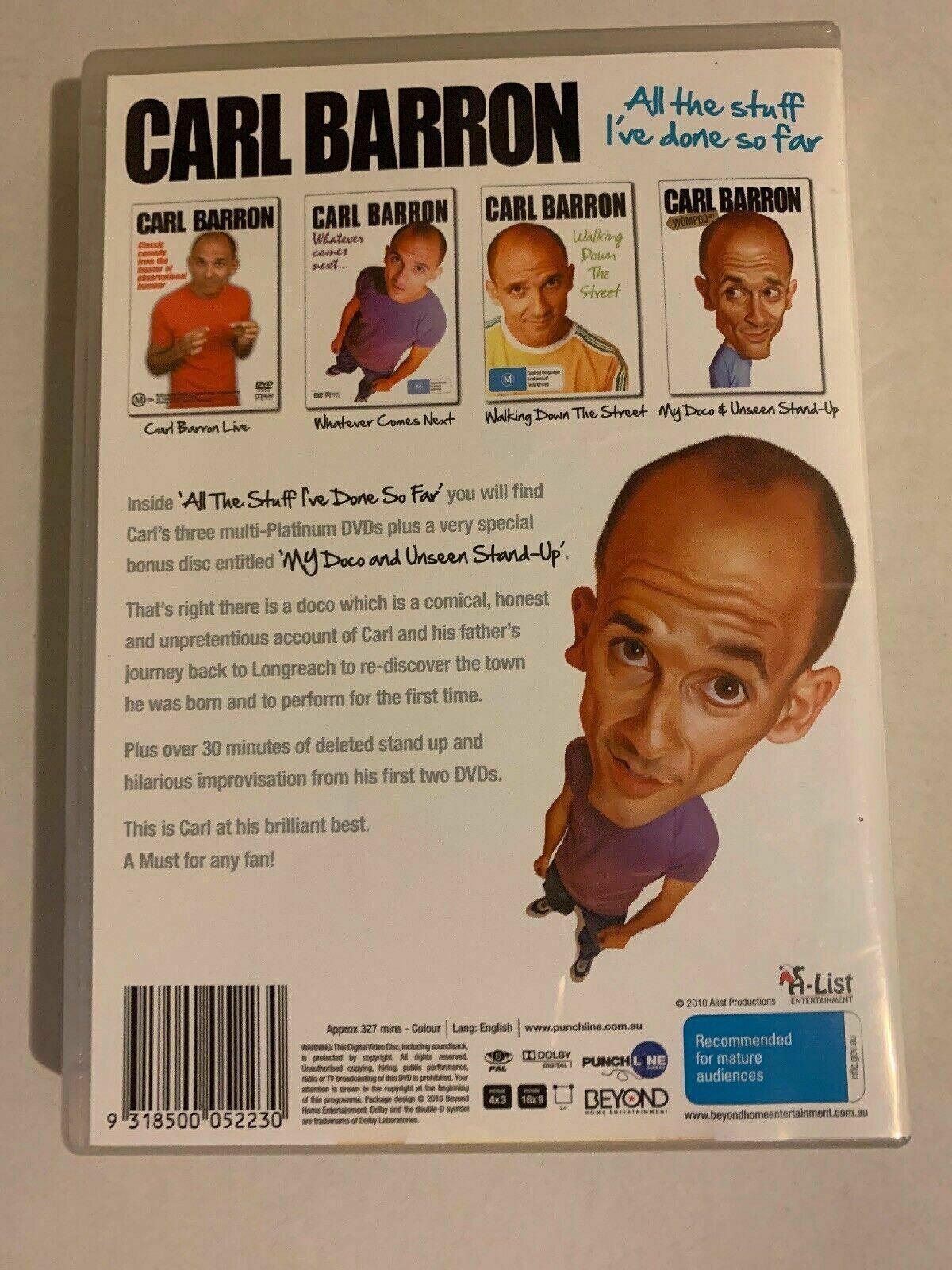 Carl Barron - All The Stuff I've Done So Far (DVD, 2013, 4-Disc Set)