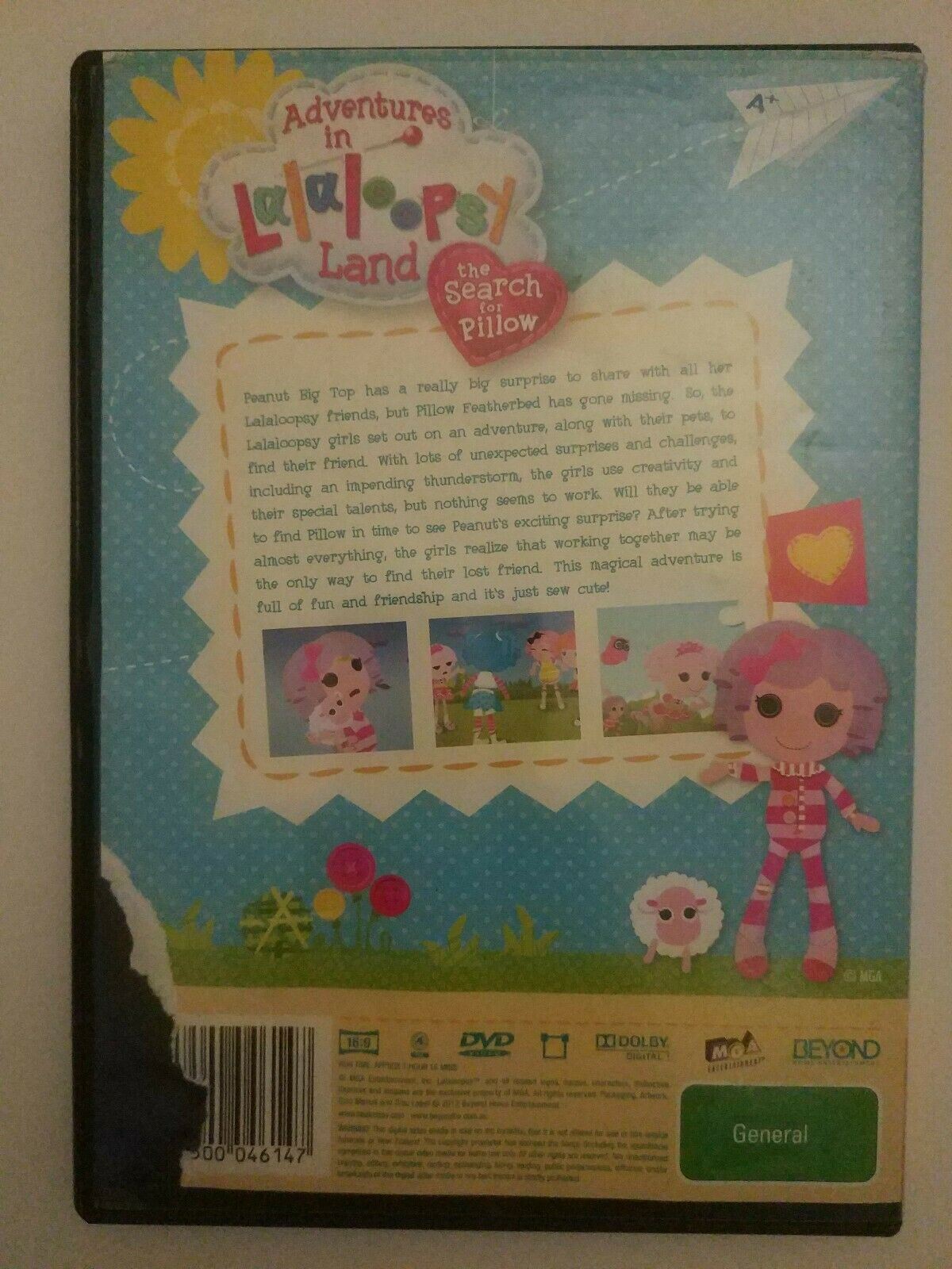 Adventures In Lalaloopsy Land The Search For Pillow (DVD, 2012) Region 4