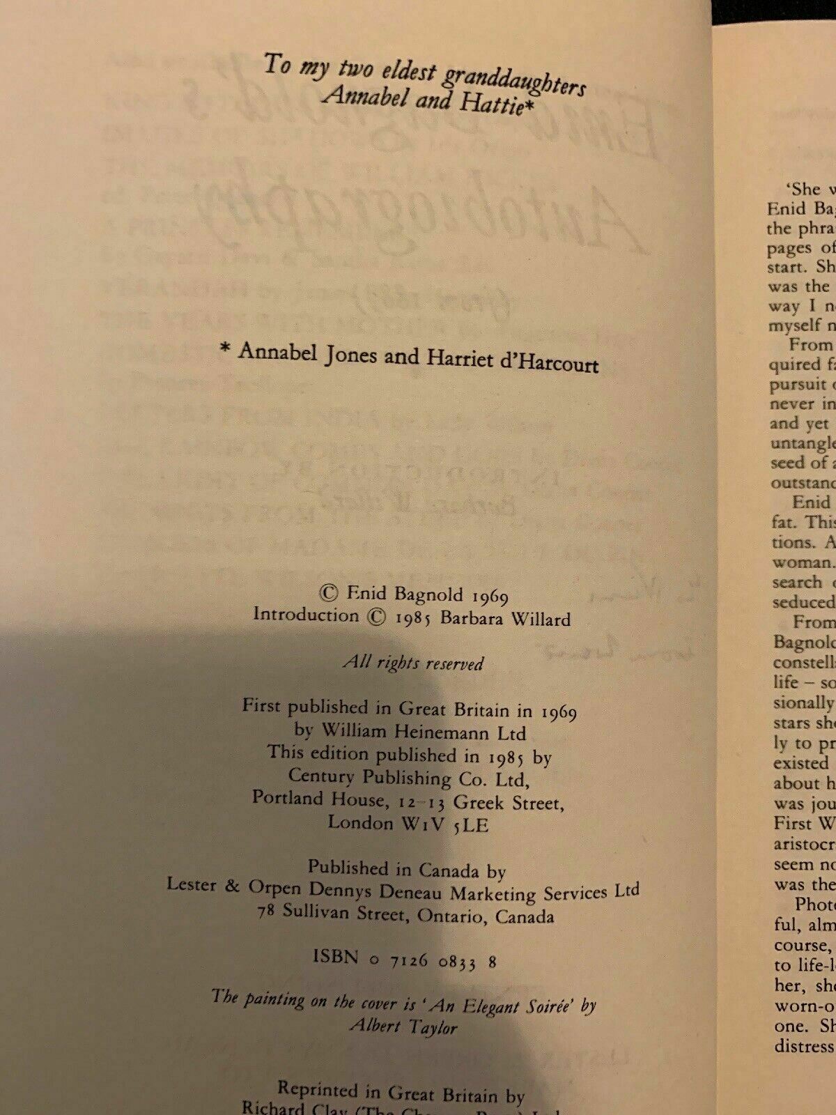 Enid Bagnold's Autobiography (Lives & Letters) by Bagnold, Enid