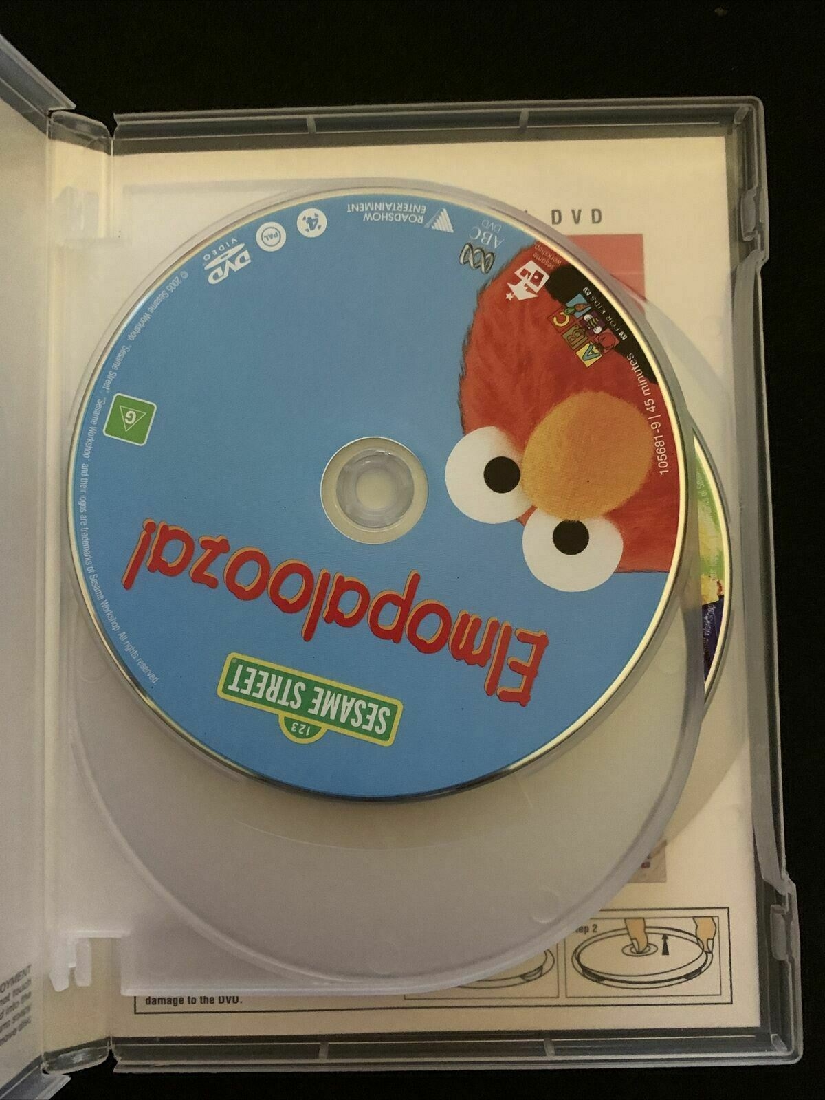 3 DVDs Sesame Street: Get Up & Dance, Elmopalooza, Kids Favourite Songs