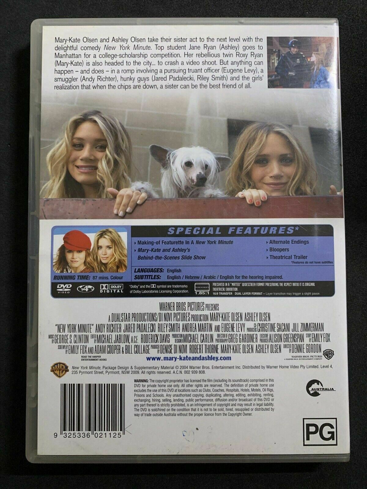 New York Minute (DVD, 2004) Mary-Kate Olsen, Ashley Olsen.  Region 4