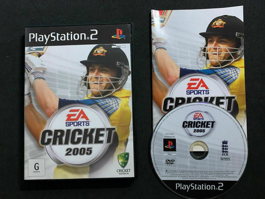 Cricket 2005 EA Sports - Sony PS2 PAL Game with Manual