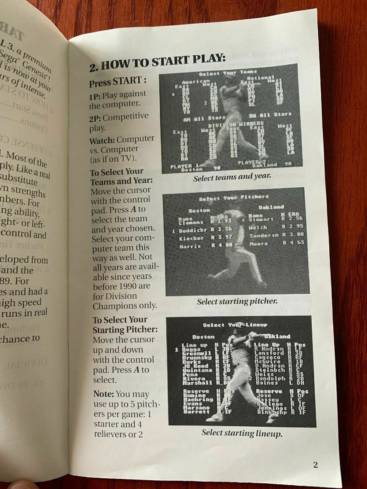 R.B.I Baseball 3 By Tengen Sega Megadrive Genesis PAL With Manual