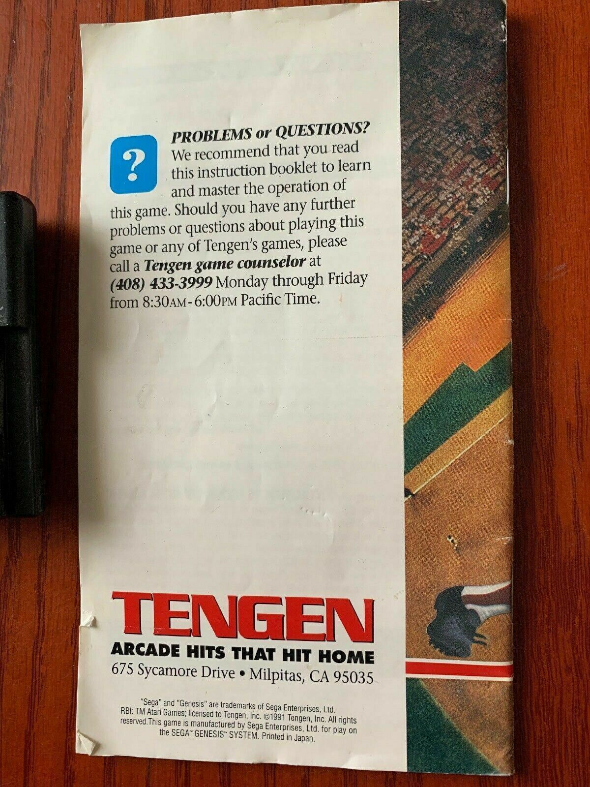 R.B.I Baseball 3 By Tengen Sega Megadrive Genesis PAL With Manual