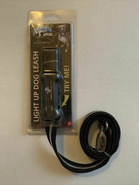 Atomic Pet Light Up Dog Leash - Black