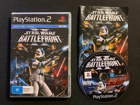 Star Wars Battlefront II - Sony PS2 PAL *Complete* with Manual