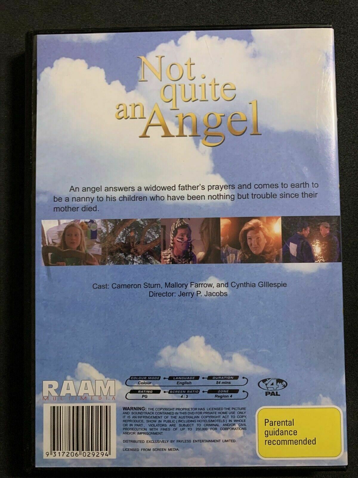 Not Quite An Angel (DVD, 1999) Cameron Sturn, Mallory Farrow. Region 4