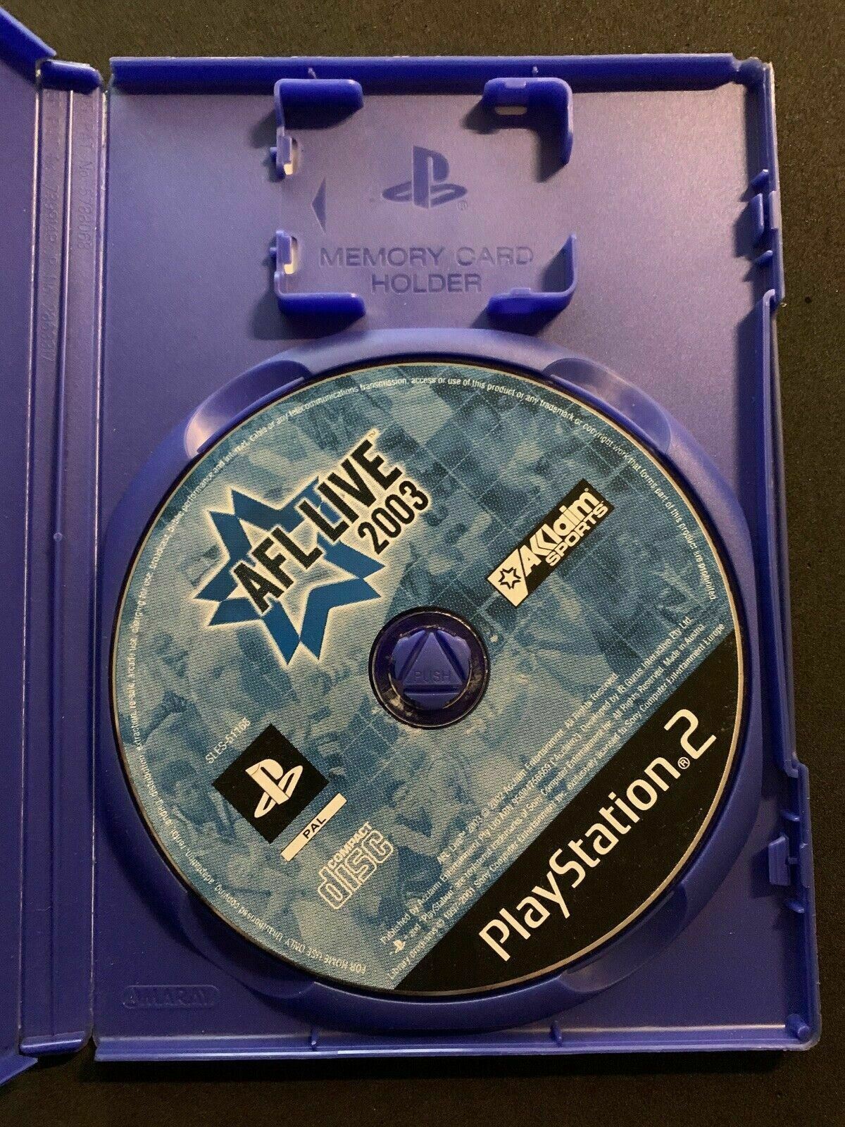 AFL Live 2003 - Sony PS2 PlayStation 2  PAL