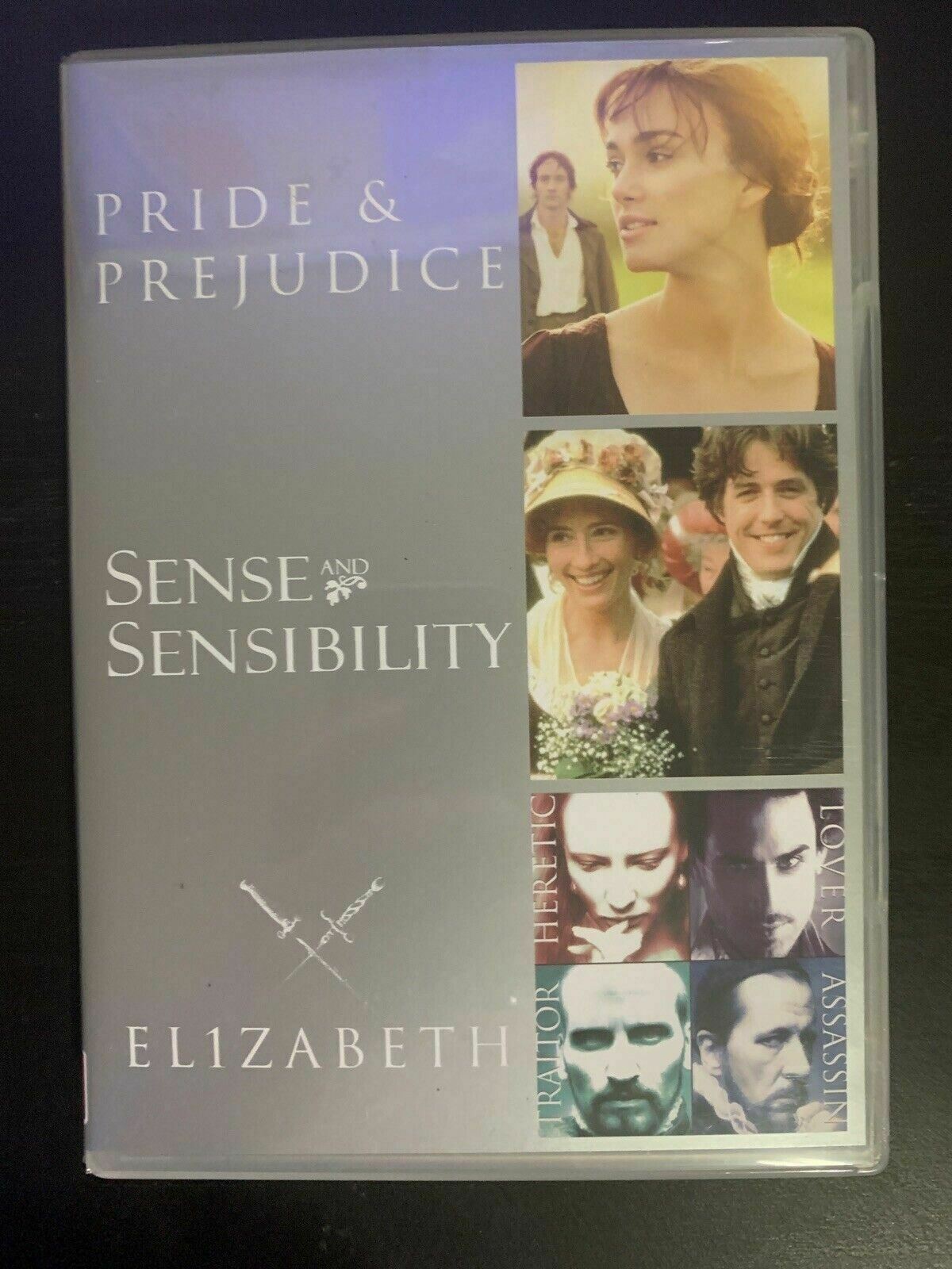 Pride And Prejudice / Sense And Sensibility / Elizabeth (DVD) Region 4