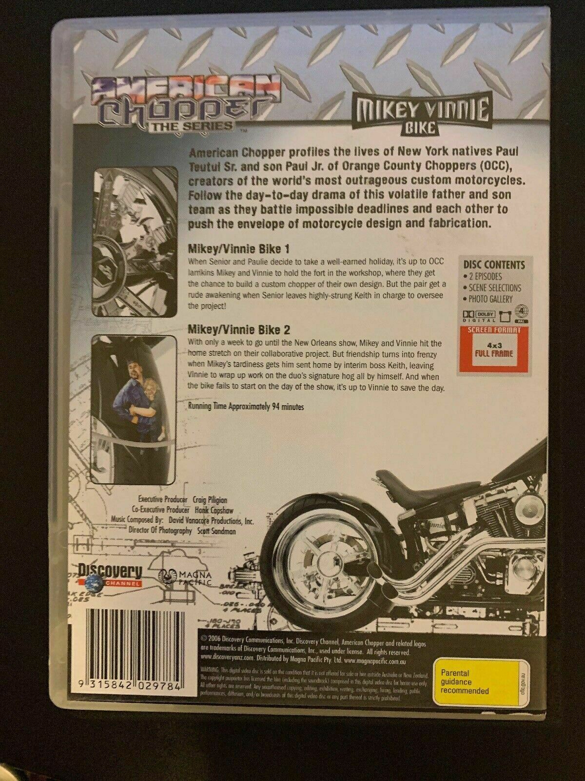 American Chopper The Series Mikey Vinnie Bike (DVD) Region 4