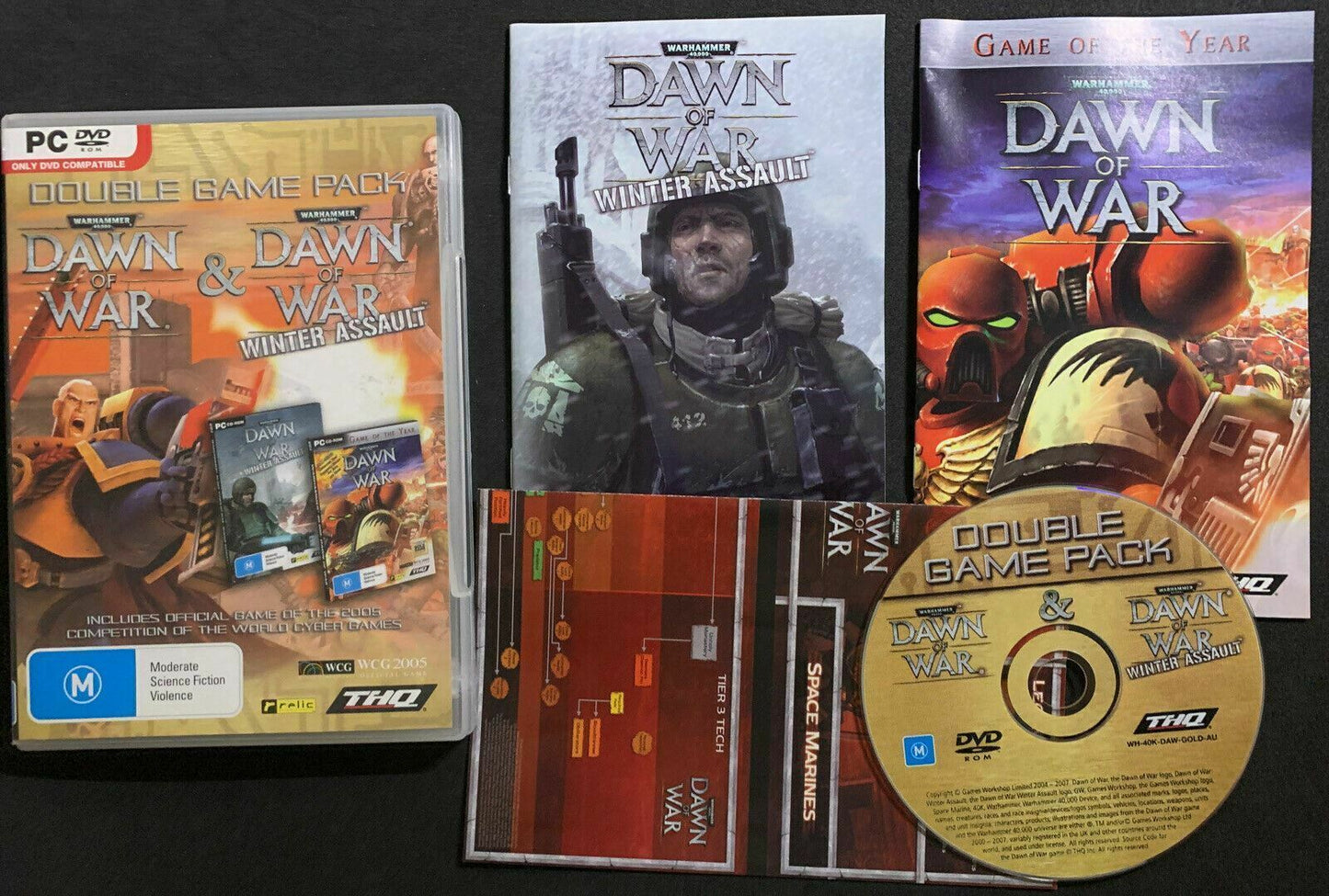 Warhammer 40000 Dawn of War + Winter Assault Double Game Pack PC RTS Game