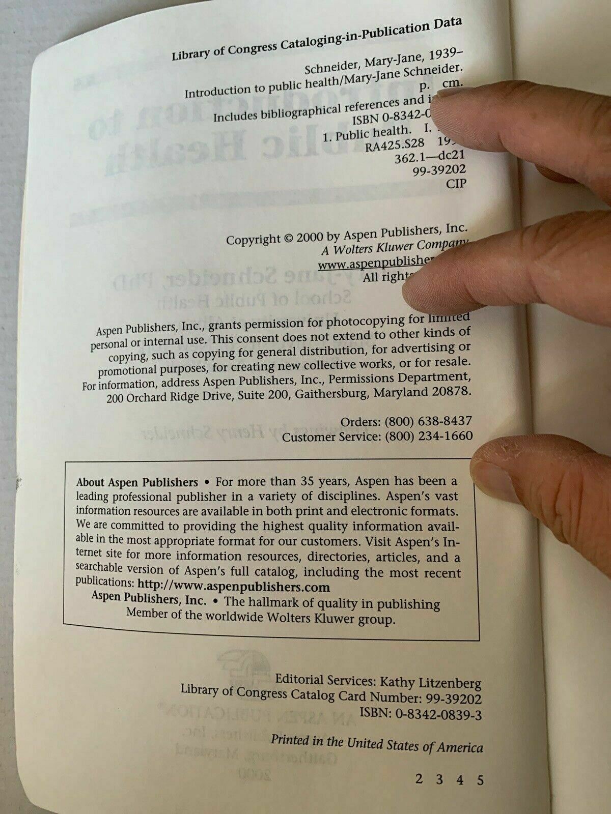 Introduction To Public Health By Mary-Jane Schneider 2000